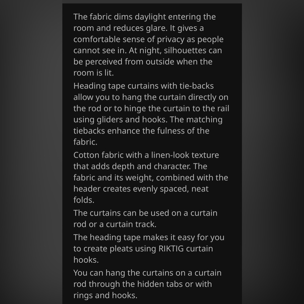 IKEA White Curtains (no tie backs) - Picture 3 of 5